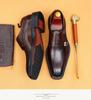 VIP Exklusiv: 2026 Herren Square Toe Monk Lederschuhe - Formeller Norweger-Welt-Stil