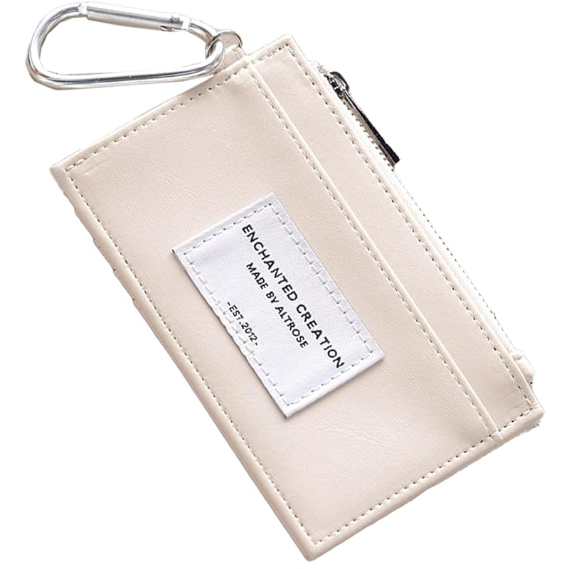 

[Alto Rose] ivory fragment case thin wallet ladies bill bifold With coin purse Synthetic leather fragment card case IC card pass case regular coin