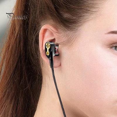 Wied Earphone Stereo with Mic Plastic Moving Coil Iron 3.5mm Universal Headset for Sports