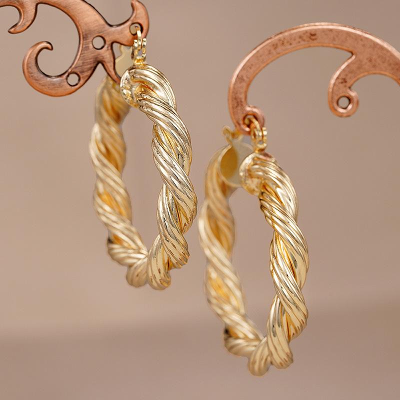 1 Paar, Modisch, Twist-Webdesign, Modische personalisierte Ohrringe