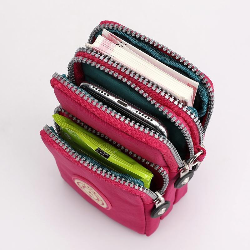Sports Wallet Phone Bag For Mobile Shoulder Bag Pouch Case Belt Handbag Purse Coin Wallet Retro Key Holder Small Money Bag