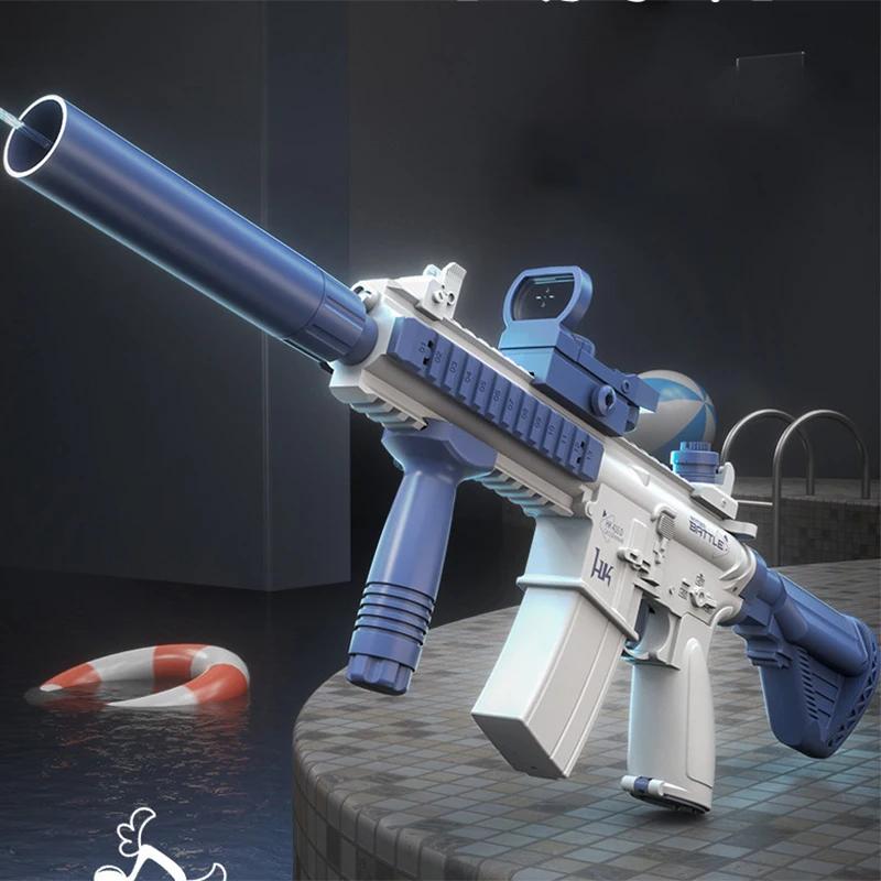 Summer Beach Outdoor Entertainment Toy Watergun Fully Automatic Shooting Toy Electric Water Gun Children's and Adult Gifts M416