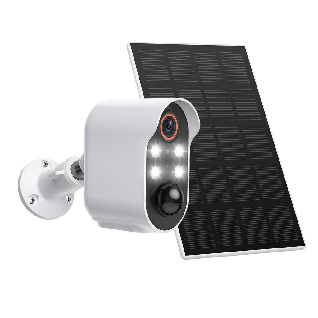 Outdoor Wireless Solar HD Surveillance Camera with Visual Intercom and Night Vision