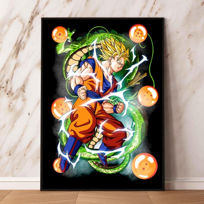 Print Canvas Dragon Ball Carot Aesthetics Poster Personaje de acțiune pentru copii
