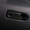 Black Carbon Fiber Car Passenger Storage Box Sticker For Benz C W205 2015-