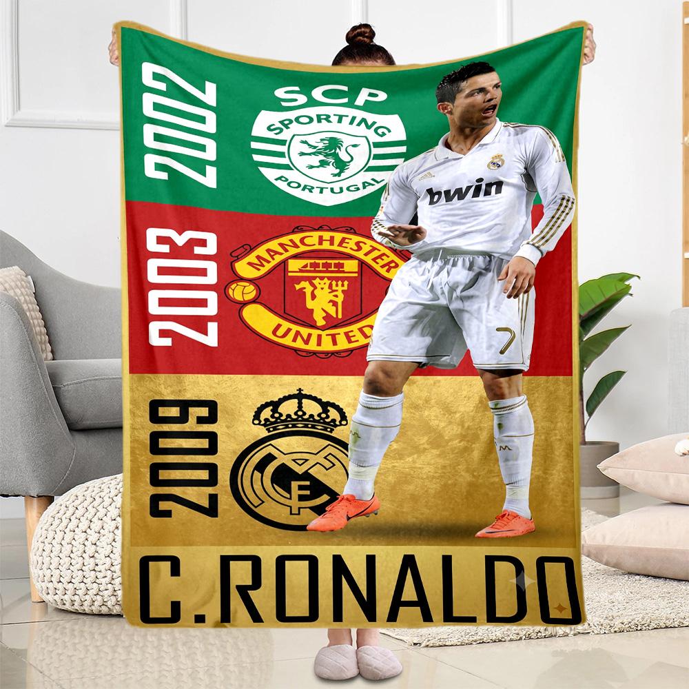 Cristiano Ronaldo Manchester Blanket Ultra-Soft Suitable for Office Chair Bedding Livingroom Four Seasons Universal Modern Style