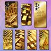 Cool Art Gold Precious Case For Samsung S22,S25,S24,S23,Ultra,FE,S20,S10,Plus,S21,S9,Lite,Soft Silicone Black