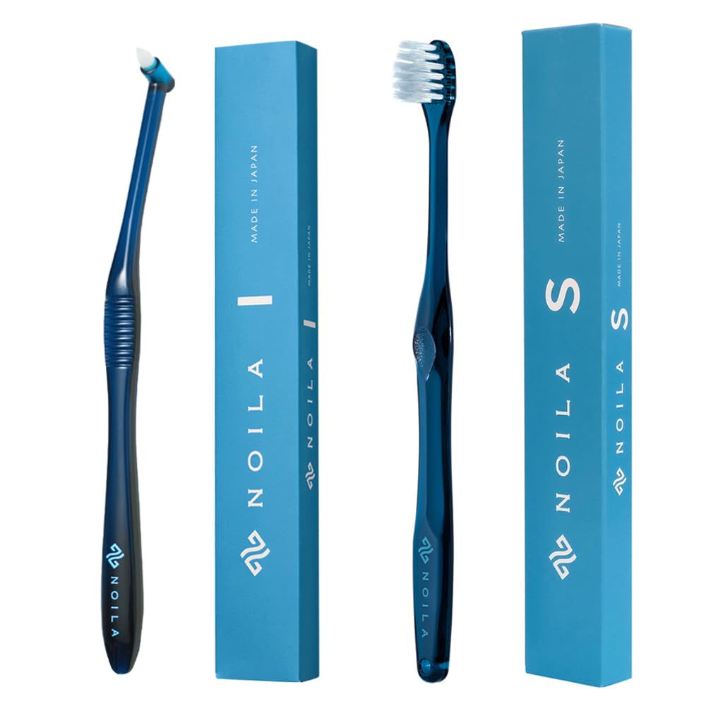 

[Official] NOILA-I Tufted Brush & NOILA-S Toothbrush Set | For Spot Cleaning & Finishing | For Interdental, Molar, and Orthodontic Care | Ultra-Fine a