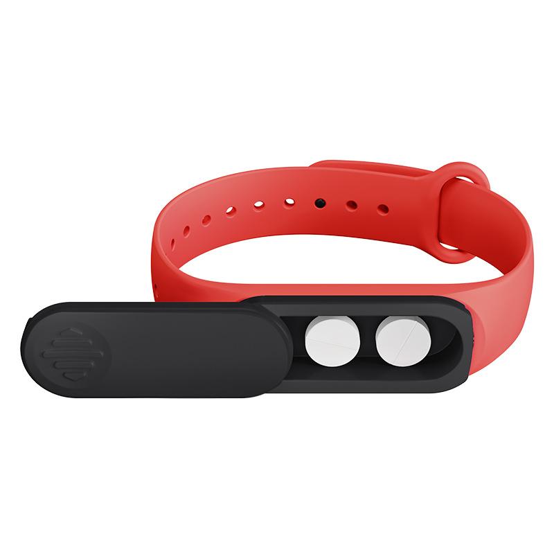 

New Portable Ring-Type Pillbox 360-Degree Rotating With Buckle Lock Lightweight and Portable Medicine Storage Box Elderly чорний