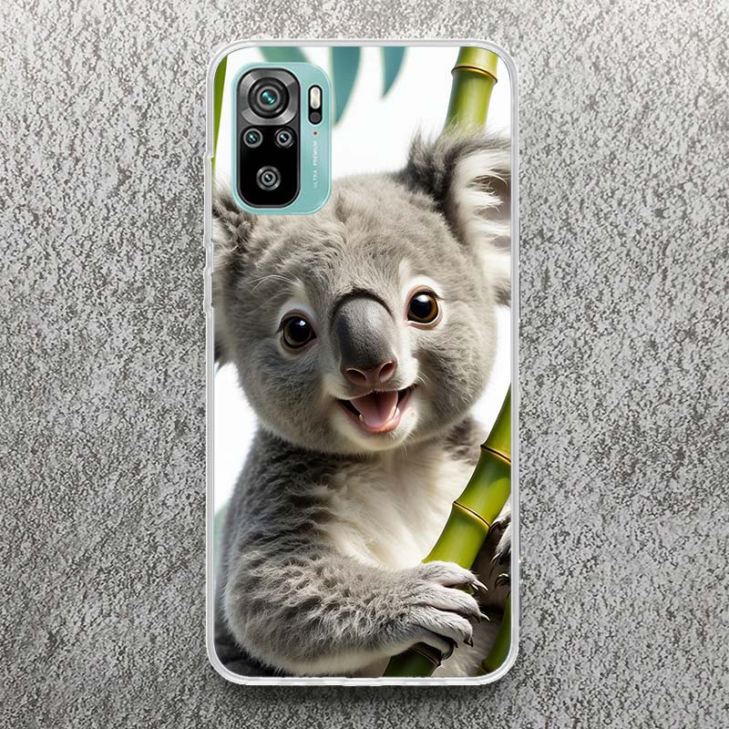 Koala Kawaii Cute Animal Print Soft Case for Xiaomi Redmi Note 14 13 12S 11S Phone Shell 10 Pro Plus 11E 11T 12 11 10S 5G Cover