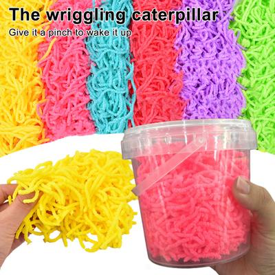 Moving Magic Worm Prank Toy Realistic TPR Fake Insect for Gag Gifts Funny Stress Relief Novelty Safe Kids Toy