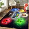 1 Stück Super Mario Galaxy Charaktere Teppich, Büro Teppich Innen Außen Fußmatte, Rutschfest, Bequem, Wohnzimmer, Weihnachten Halloween, Xmas Geschenk S1194