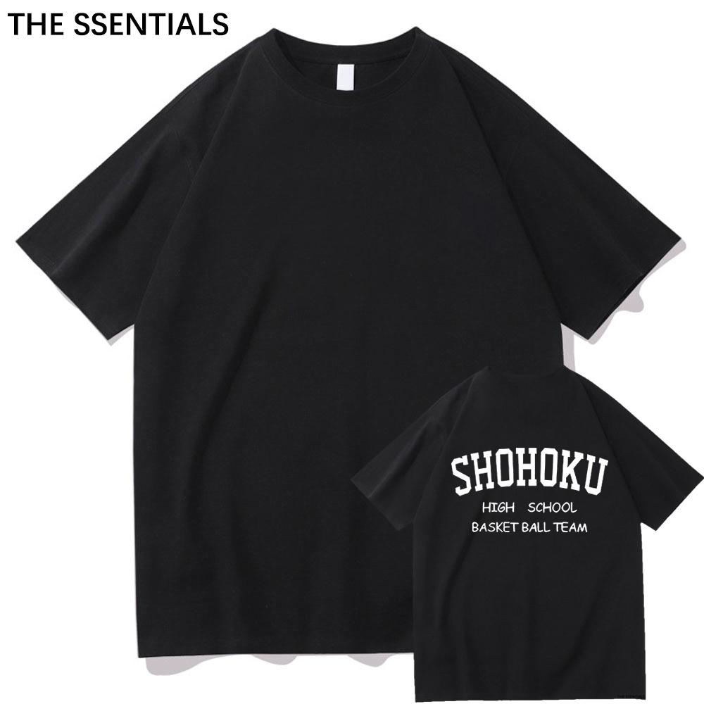 Anime Slam Dunk T Shirt Unisex /Women Harajuku Graphic Hanamichi Tshirt Unisex Unisexga Cartoon Aesthetic Letter Print Cotton Tee Shirt
