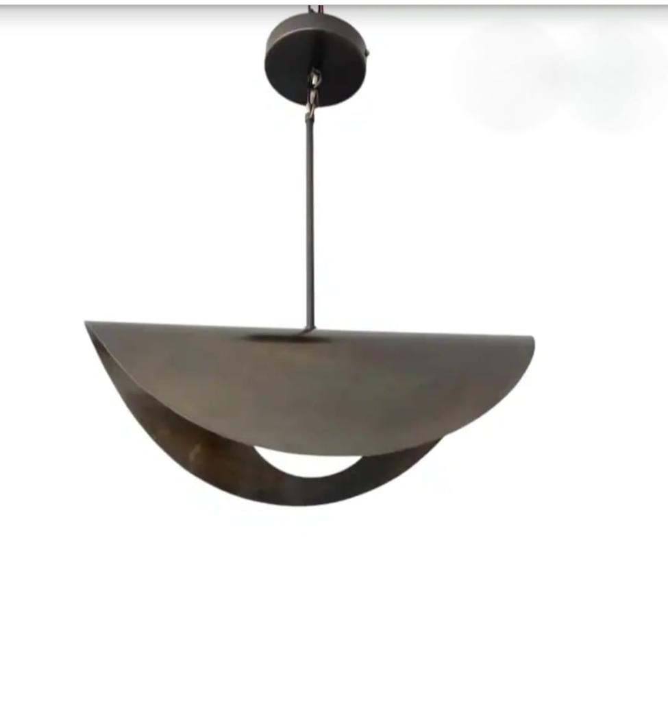 Italian Brass Chandelier With 1 Large Globes Opaline Sputnik Chandelier Luxury Collection Restaurant Accents & Light Fixtures