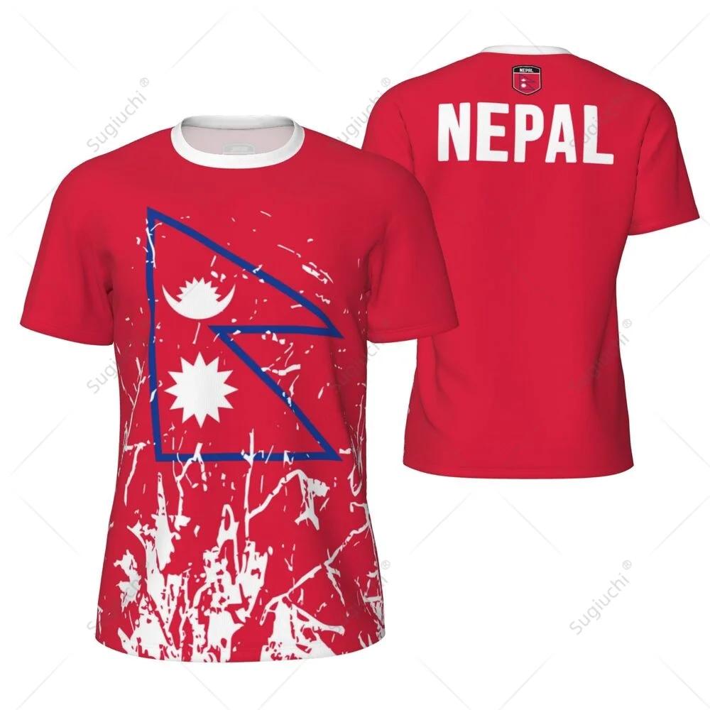 NEPAL Flag 3D Print Sports Quick-dry Breathable Men T-shirt Outdoor Football Jersey Loose Short-sleeve Parent-child Top Clothes