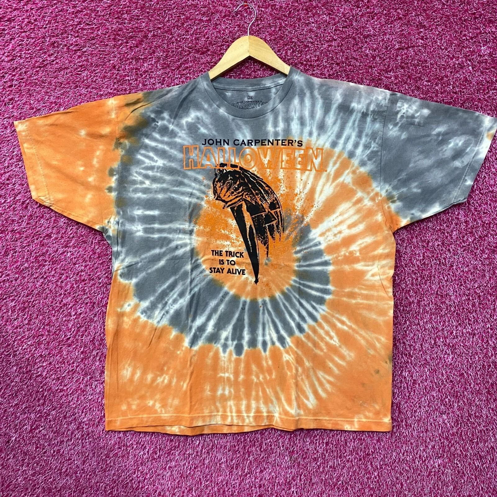 

John Carpenter Micheal Myers Halloween Movie Tie Dye T-Shirt 2XL