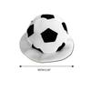 Halloween Soccer Bucket Hat Headgear Plush Head Cover for Masquerades Halloween Plush Cartoon Hat Headgear
