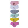Conjunto de roupa íntima Tutku com 6 calcinhas coloridas estampadas para meninas, tiras de lycra