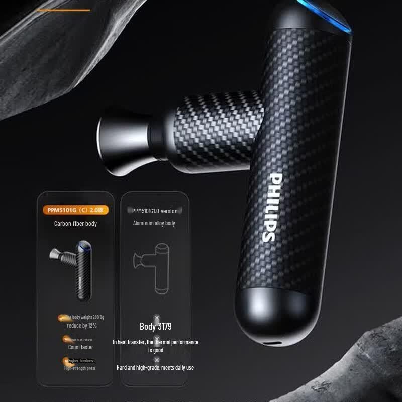 Philips Mini Fascia Gun with Titanium Alloy Head CN plug (adapter included)