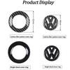 FD06-Valve Stems Caps ABS Carbon Fiber Pattern Volkswagen Steering Wheel Label Sticker Badge For Volkswagen VW RLine Golf Amarok T5 T