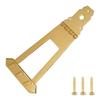 Guitar Bridge Tailpiece Jazz Guitar Bridge Zinc Alloy Chrome Plated 6 String Trapezoid Tailpiece Replacement for