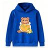 Kids Boys Girls Cute Bear In Honey Pot Print Pullover Hoodie, Casual Soft Long Sleeve Hooded Sweatshirt For Daily Wear Warm Tops For Little Honey Love