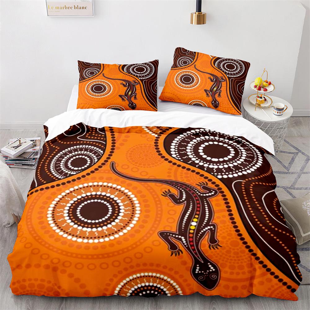 Lizard Duvet Cover Set Desert Wildlife Animal Pattern Comforter Cover King Queen Size for Adults Teens Animal Lovers Bedding Set