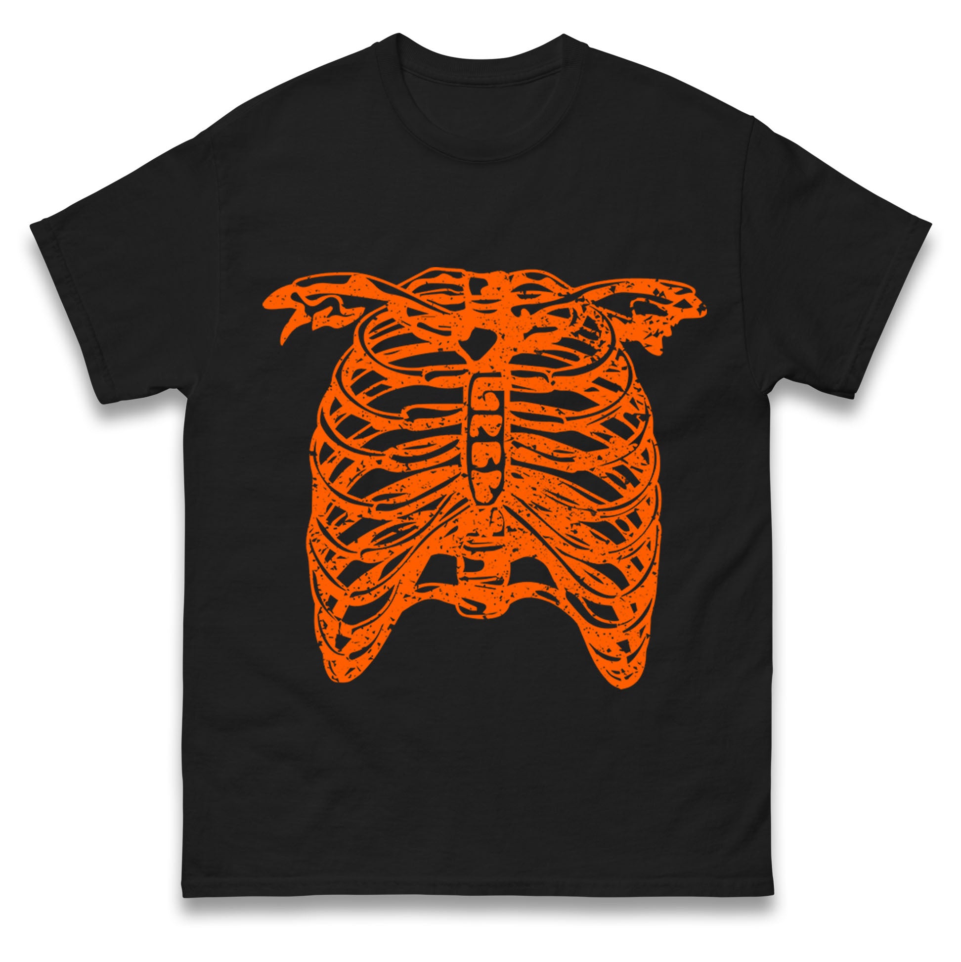 

Scary Ribcage Halloween Mens T Shirt Womens Tops Teess 2XL