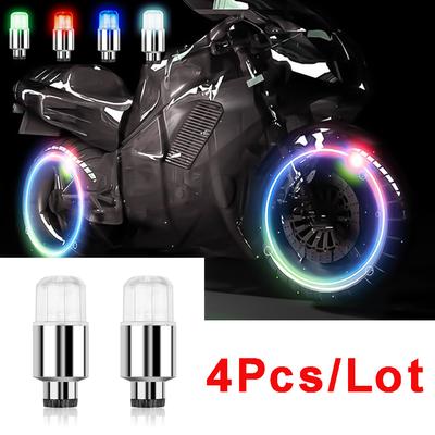 4Pcs Car Wheel Caps Car Decoration Car Lights for Tire Hub Wheel Lights Bicycle Deco LED Closed Tire Valve Car Auto Accessories