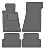 Velour Graphite Car Mats For: Mercedes SL R107 with Catalytic Converter Coupe, Cabrio (1985-1989)