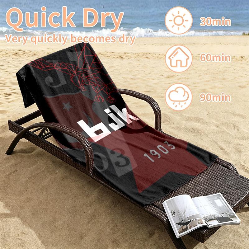 Besiktas JK Beach towels also serve as bath towels summer essential a musthave for the outdoors the beach and the pool