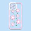 Attractive Flowers Cover Clear Phone Case For iPhone Apple 17 AIR 16E 16 15 14 12 13 11 Pro Max Plus XR TPU DIY Shell Case Funda