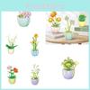 Rose Sunflower Eternal Flower Desktop Decoration Teacher's Day Bouquet Educational Assembly Building Blocks Toy