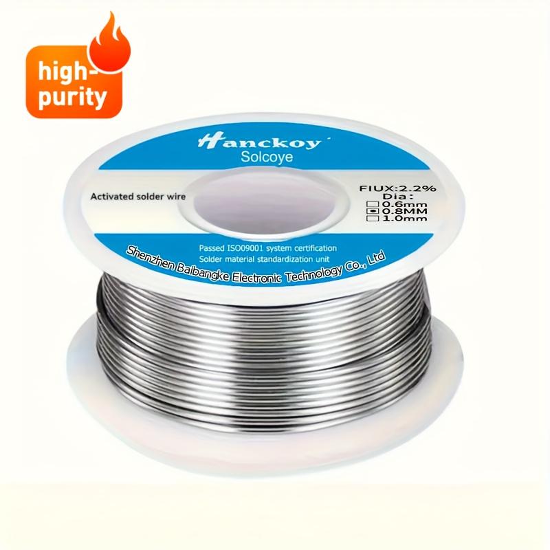 0.8 Mm Low-Temperature Solder Wire - Activated Solder, 50 Grams Spool of Solder Wire