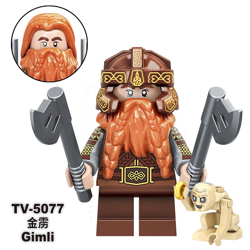 Big Movie Series TV6 Lord of the Rings TV6 Strong Orc TV6 Boy Assembled Building Block Toy Bag