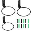 Indoor Outdoor Iron Plant Holder Wall Mount Flower Pots Rings for Balcony and Garden Decorative Hanging Planter Bracket