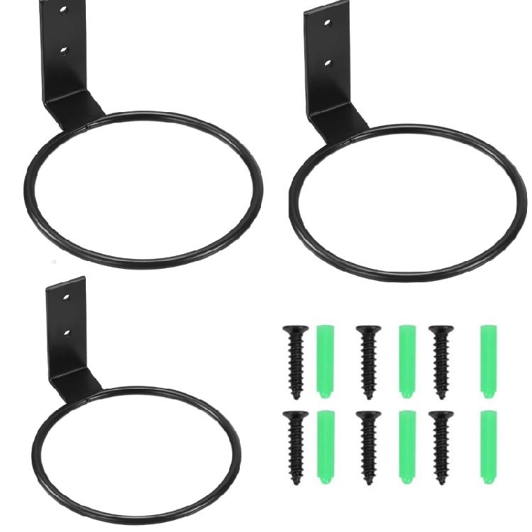 Indoor Outdoor Iron Plant Holder Wall Mount Flower Pots Rings for Balcony and Garden Decorative Hanging Planter Bracket
