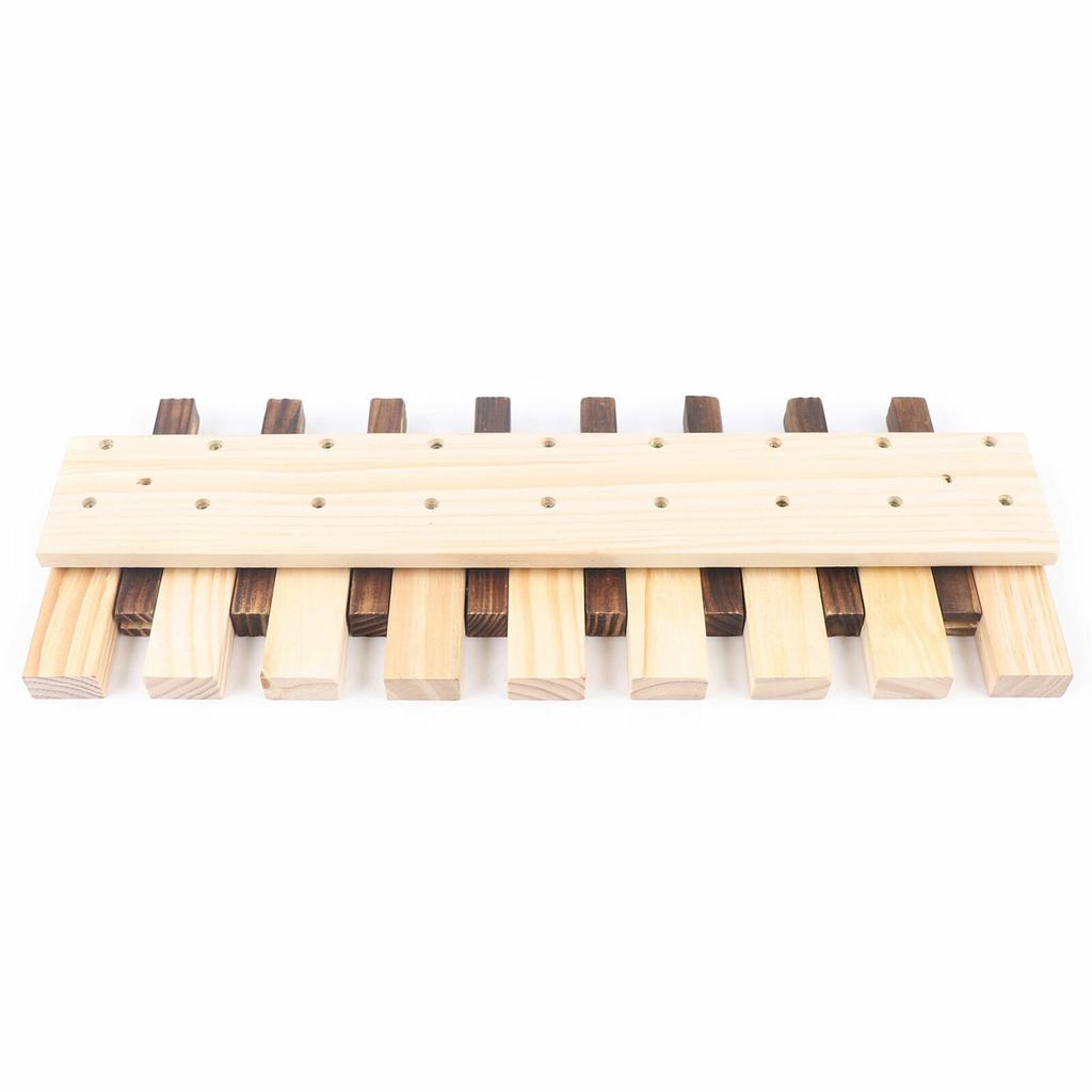 Wall-mounted Coat Rack Wooden Hanger Wall Coat Rack with 8 Hooks
