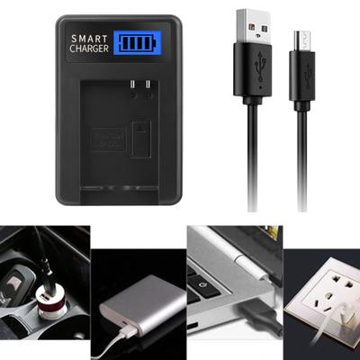 Slim and Lightweight USB Camera Battery Charger with LCD Screen for Canon NB-10L NB10L Cameras Easy Power Management
