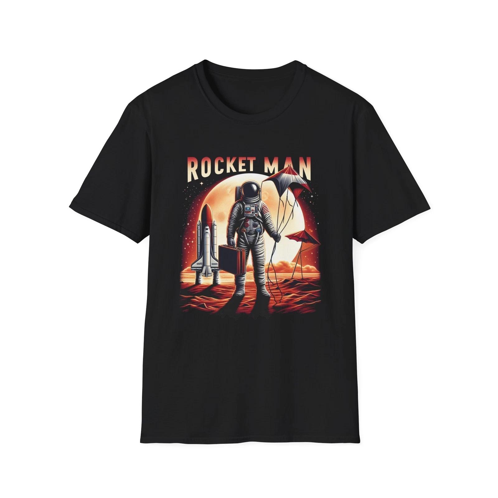 Men s and Women s T-shirts Rocket Man T-Shirt – Classic Rock Retro Tee M