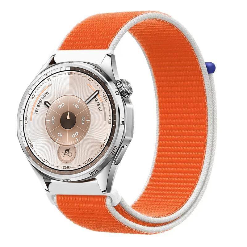 22mm 20mm Nylonarmband für Huawei Watch 5 4 GT6 GT6 Pro GT5-4-3 46mm Armband im Flaggen-Stil Amazfit Bip 6 Active 2 Balance 2 Correa