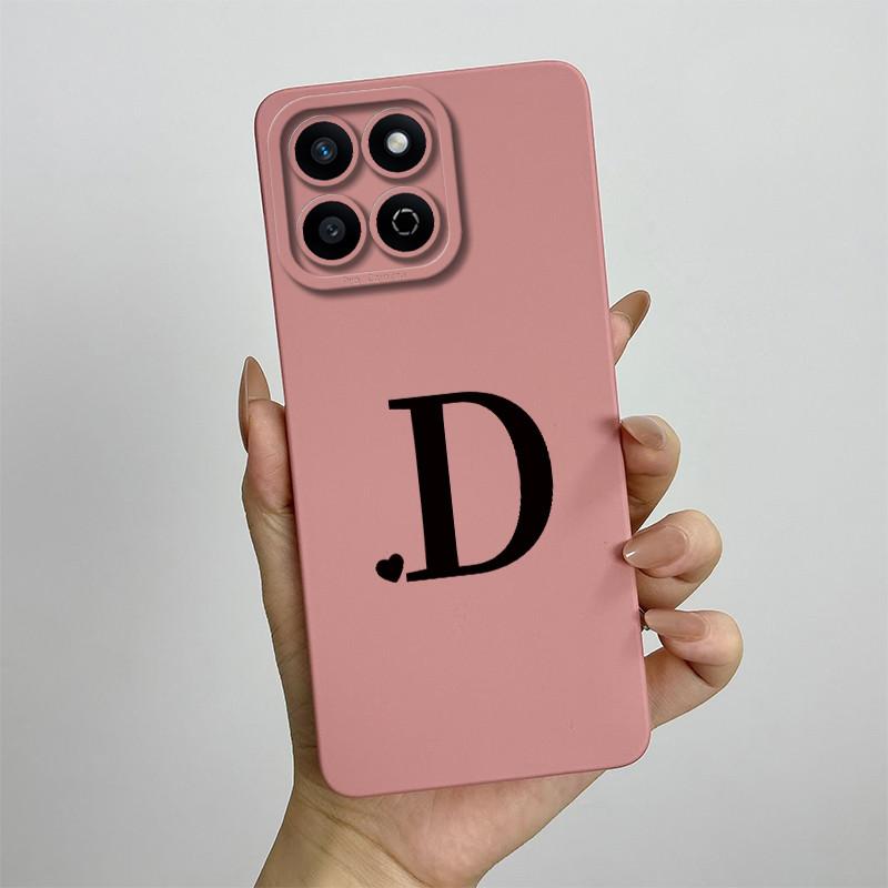 Funda for Honor 200 Smart Case Camera Lens Protection Cute Letters Silicone Shockproof Phone Cover for Honor 200 Smart 5G Capa