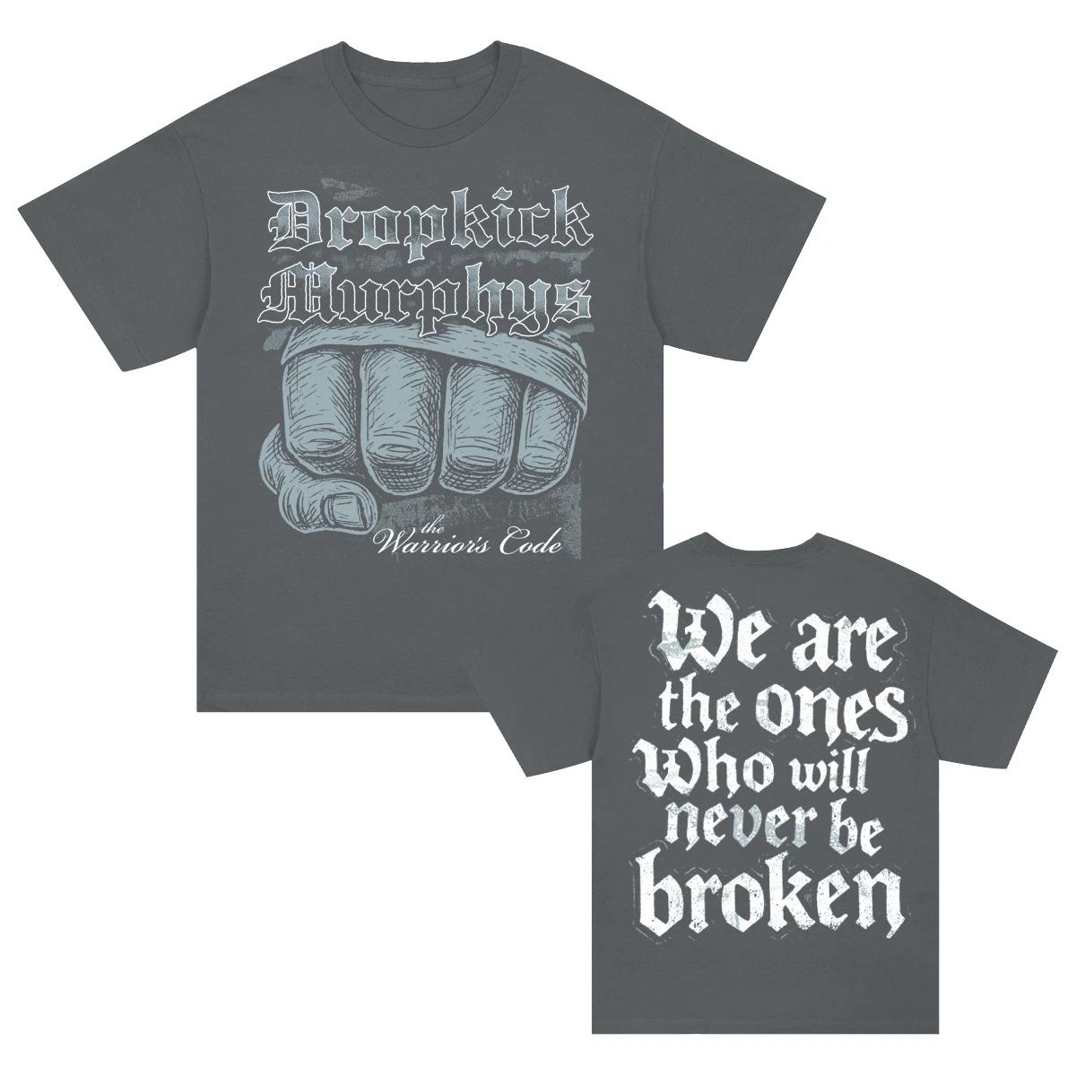 The Warrior’s Code Never Be Broken T-Shirt – Charcoal Graphic Tee with Bold 4XL