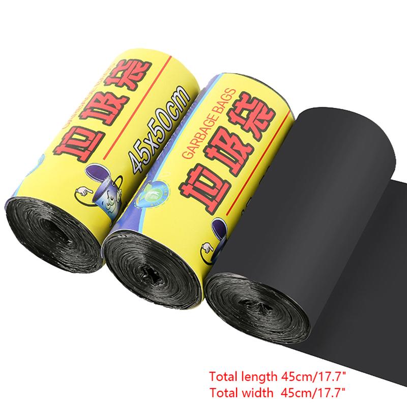 1 rouleau de sacs poubelles épais et pratiques en plastique écologique, sacs poubelles jetables en plastique pour cuisine et ménage