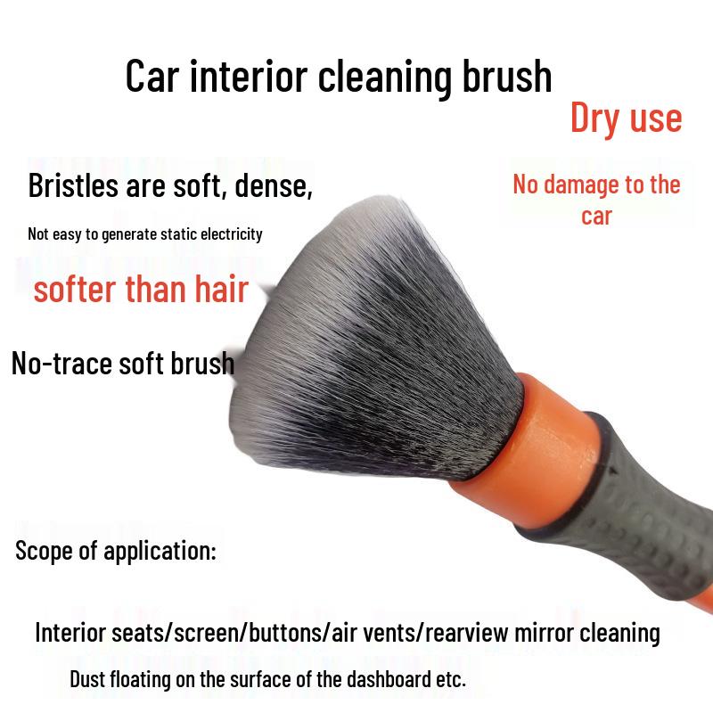 

Soft Bristle Long Handle Car Interior Cleaning Brush