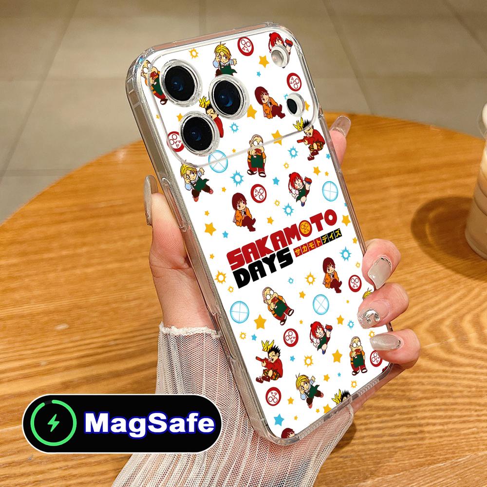 Sakamoto Days Mobile Phone Case for iPhone 17 16 15 14 13 12 11 Air Pro Max Plus Mini Magsafe Clear Colorful Cover Cover Pretty iPhone 11 Pro Max