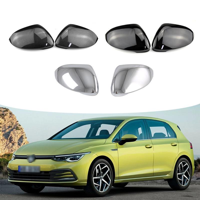 Carbon Fiber Pattern Rearview Mirror Covers for 2020-2025 Volkswagen Golf MK8