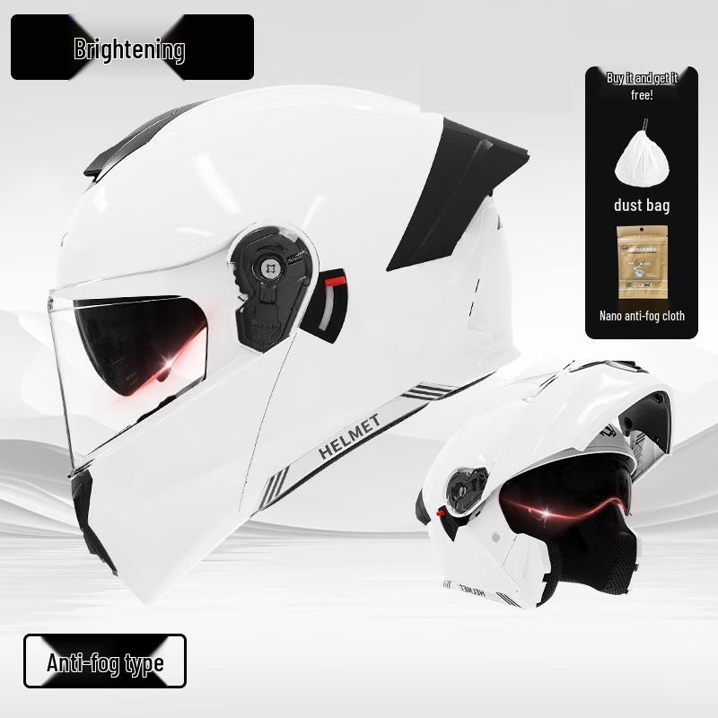 

Milin Men s Four Seasons Flip-up Motorcycle Helmet One Size