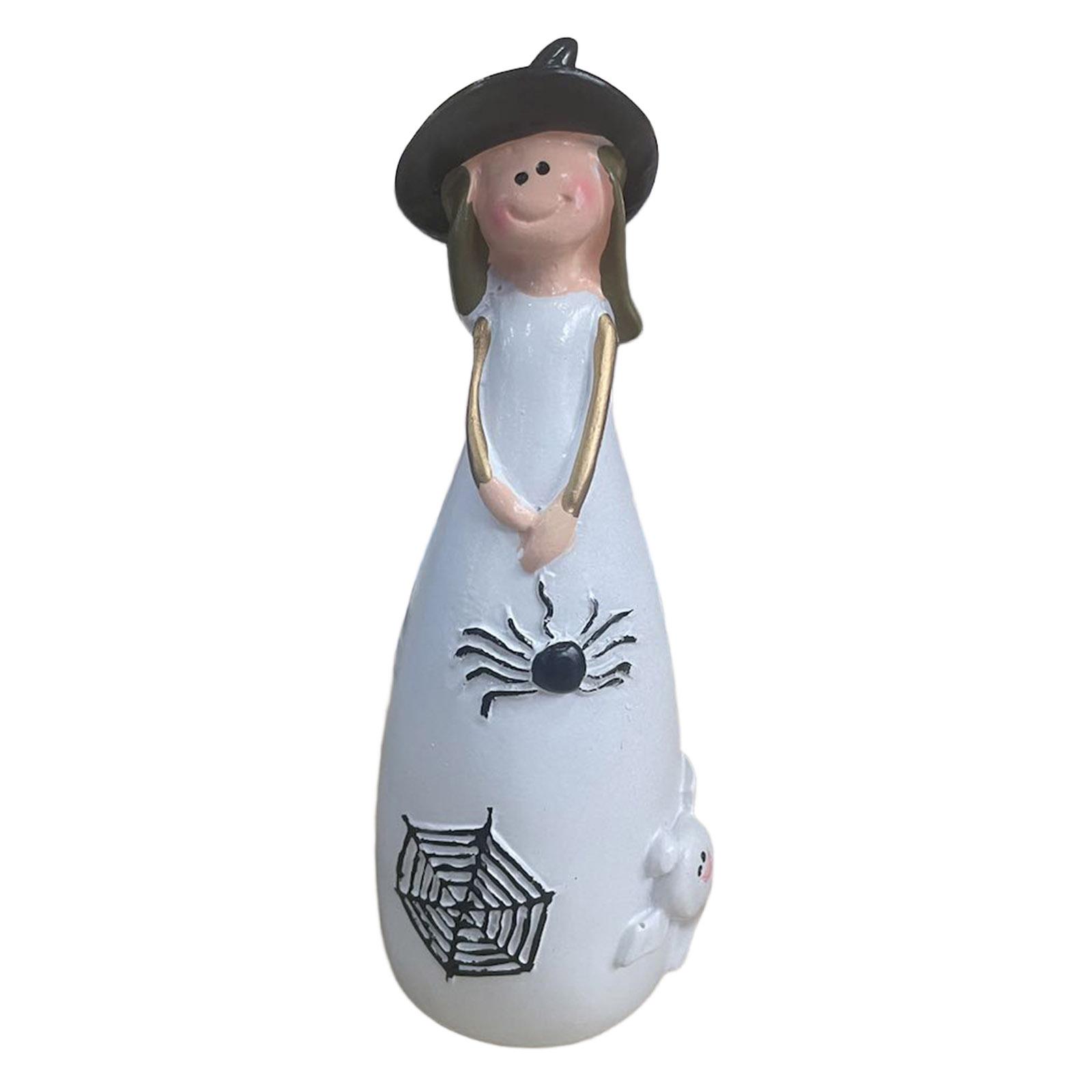 

Украшения из смолы для Хэллоуина, ведьма, шляпа ведьмы, кошка, ворона и декоративные фигурки для праздника и вечеринки One Size