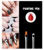 34 Pcs Nail Electric Drill Nail File Art Gel Design Pen Painting Polish Brush Dotting Drawing Tools Set